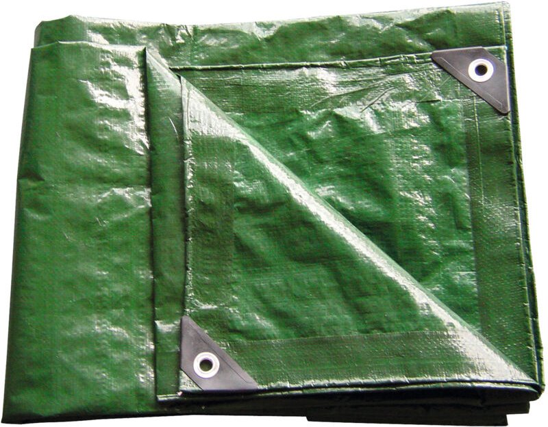 Thumbnail - Pe - Gewebeplane / Abdeckplane grün 6x10m 140g/m²
