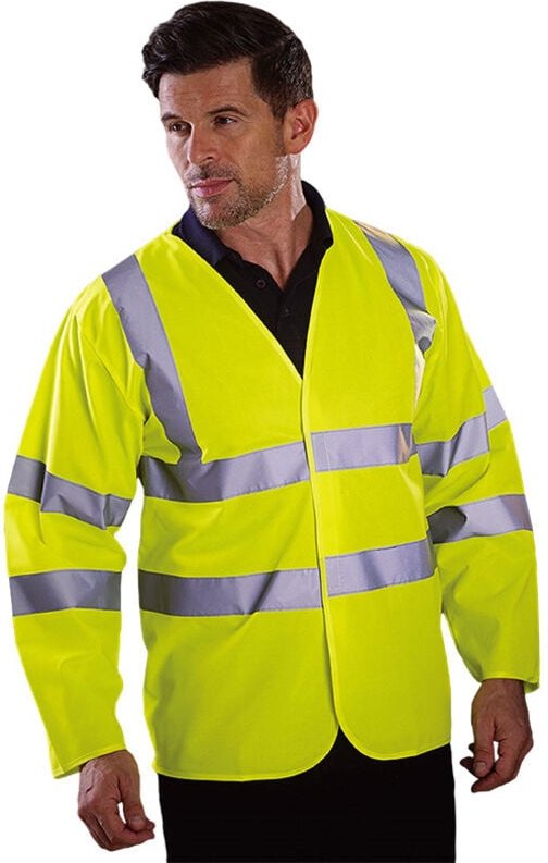Warnweste mit hoher Sichtbarkeit und langen Ärmeln