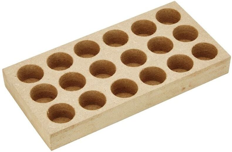 Holzsockel für ER16 10 Bohrungen Fortis