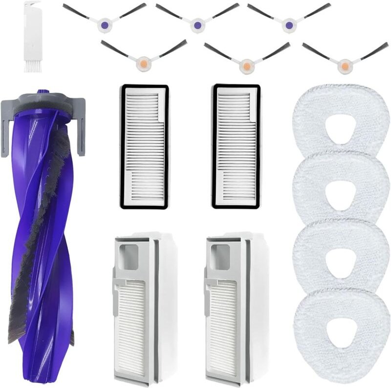Kompatibel mit dem Staubsaugerzubehör Narwal Freo z Ultra, einschließlich 1 Walzenbürste, 6 Seitenbürsten, 2 HEPA-Filter...