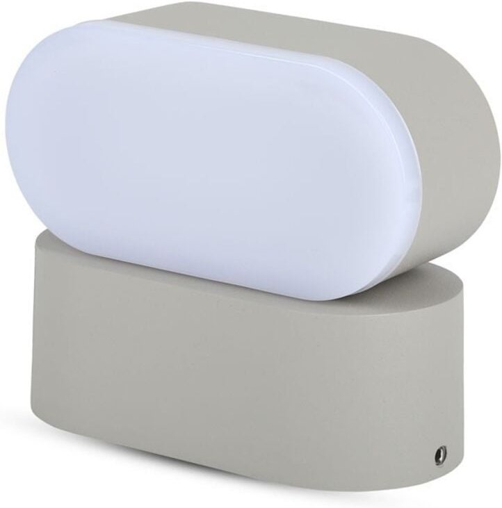 V-TAC VT-816 6W LED Wandlamp Warmweiß 3000K Aluminum drehbare grau Körper IP65 - SKU 8290