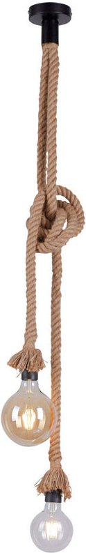 Etc-shop - Vintage Seil Hänge Decken Lampe retro Filament Tau Pendel Leuchte im Set inkl. led Leuchtmittel