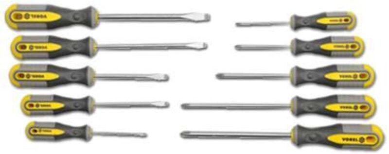 Cr-V-Schraubendreher, 10-tlg. Satz 60970 vorel