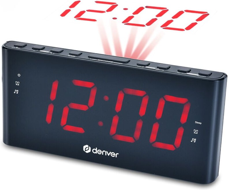 CPR-710 Wecker digitaler Wecker Schwarz - Denver