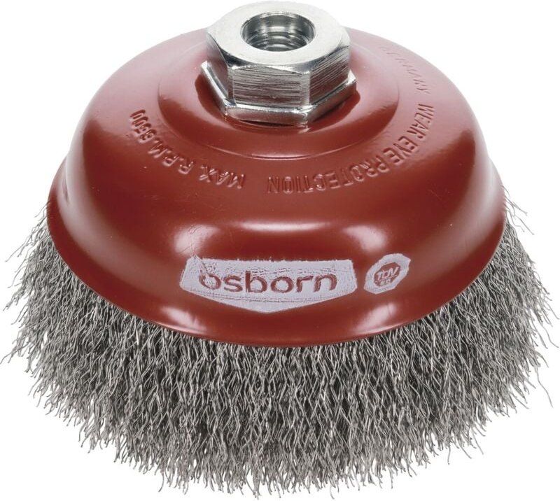 Drahtbürste für Winkelschleifer ø 125mm für Winkelschleifer Topfbürste mit Xtreme Spezialdraht - Stahldrahtbürste, gewel...