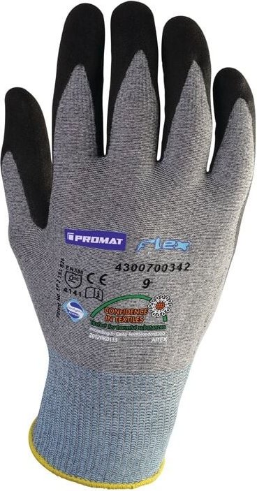 Handschuhe Flex Größe 11 grau/schwarz en 388 PSA-Kategorie ii - Promat