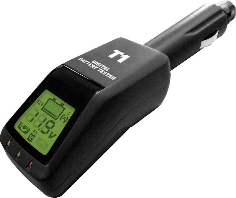 Helvi - T1 Batterieüberwachung, Kfz-Batterietester Akkutest, USB-Anschluss 90 mm x 55 mm x 30 mm