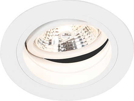 Einbaupunkt weiß einstellbar rund - Spannfutter 70