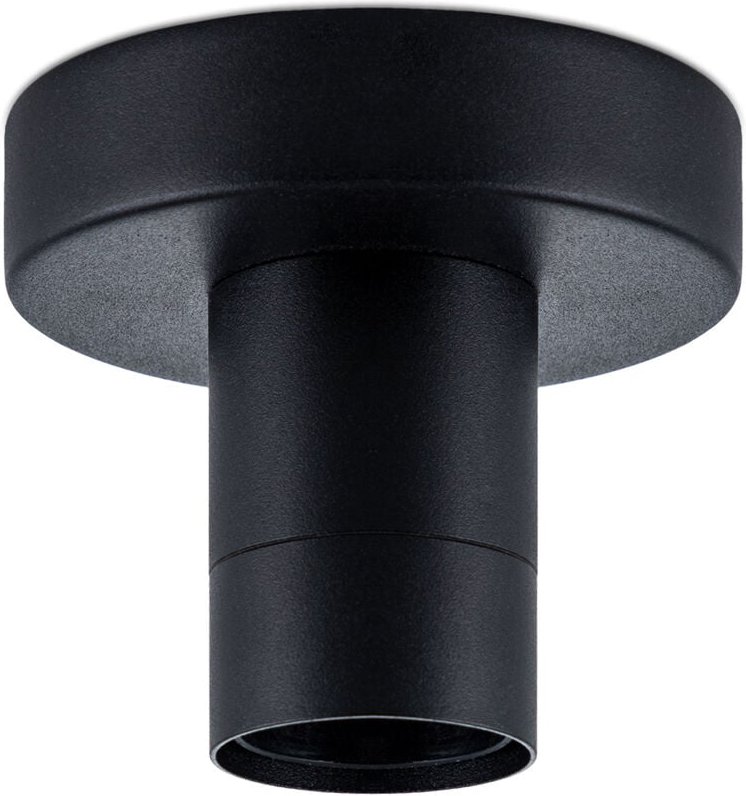 Paco Home Deckenleuchte Stabile Lampenaufhängung E27 1-Flammig Einfache Montage Schwarz, Rauchglas A60 - 150 Lumen / 5W