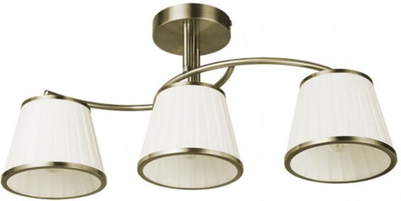 Fabrilamp - Lampe de 3 Leuchten lantanas Leder mit Schirm