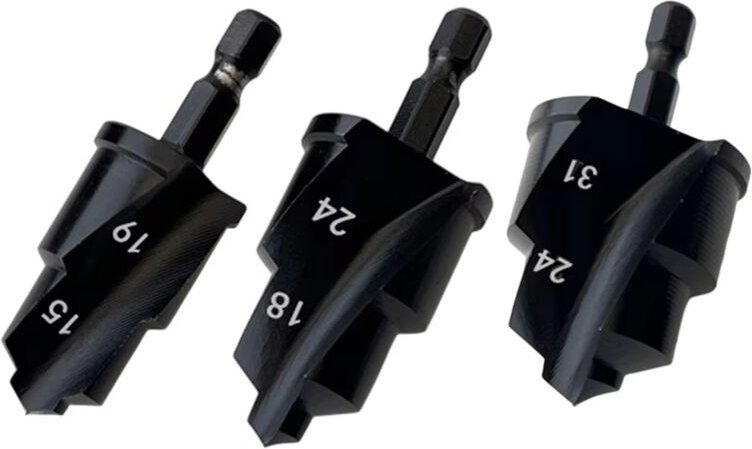 Tlily - 3PC ppr Wasserrohr Expansion Bohrer Senker Bit Sanitär Bohren Werkzeug Hex Schaft Loch Opener 20/25/32mm