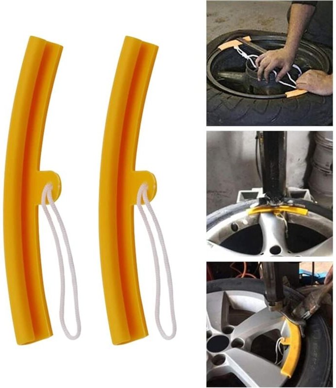 Csparkv - 2er-Pack Felgenschutz mit Löchern und Seilen, Felgenschutz mit Löchern und Seilen, Felgenschutzwerkzeug für Mo...