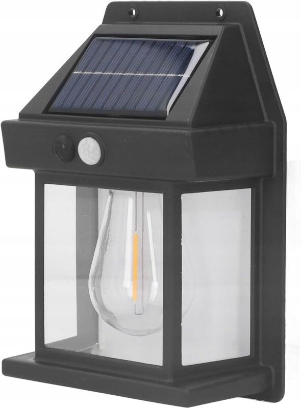 Solar-Gartenlampe Mit Sensor, Wandleuchte, Warmfarbene Led