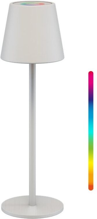 Thumbnail - Kabellose LED-Tischleuchte rgbw, weiß, mit Touch-Steuerung, 150 lm, zahlreiche RGB-Lichtfarben und warmweiß (3000 k), st...