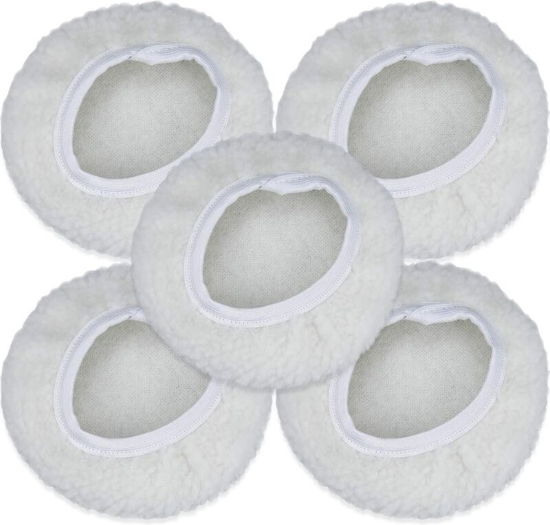 GABRIELLE 5er-Set Polierhaube, Auto-Polierscheibe, Wollhauben-Wachspads für die meisten Autopolierer