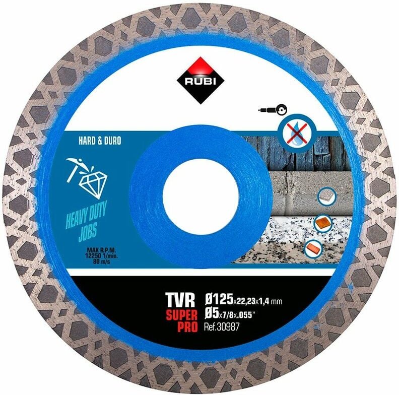 Rubi - Diamanttrennscheibe tvr 125 ø 125 mm für harte Materialien - 30987