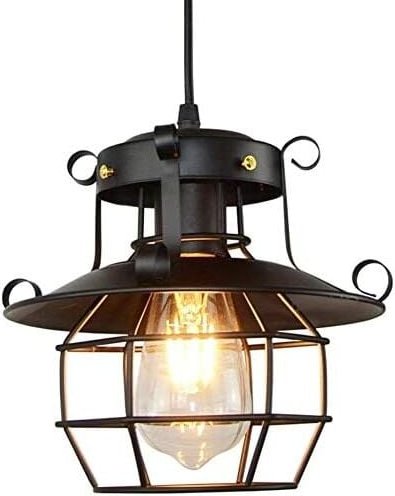 Gojoy - Pendellampe, Vintage Pendelleuchte im Industrial Design, Retro Hängelampe aus Eisen,Retro Hängelleuchte, Farbe: ...