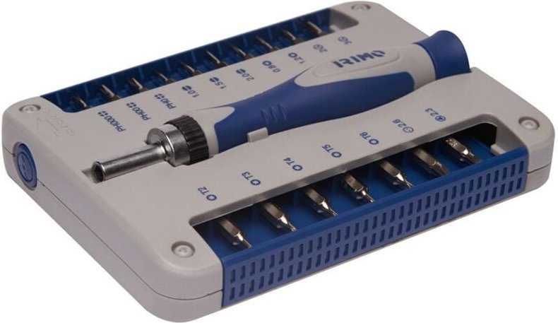 Präzisionsschraubendreher mit Ratschenbithalter, 17-teilig 471-18-1 Irimo