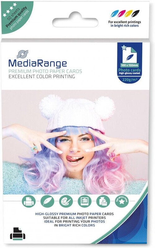 MRINK104 Fotopapier WhiteHigh Gloss De - Mediarange
