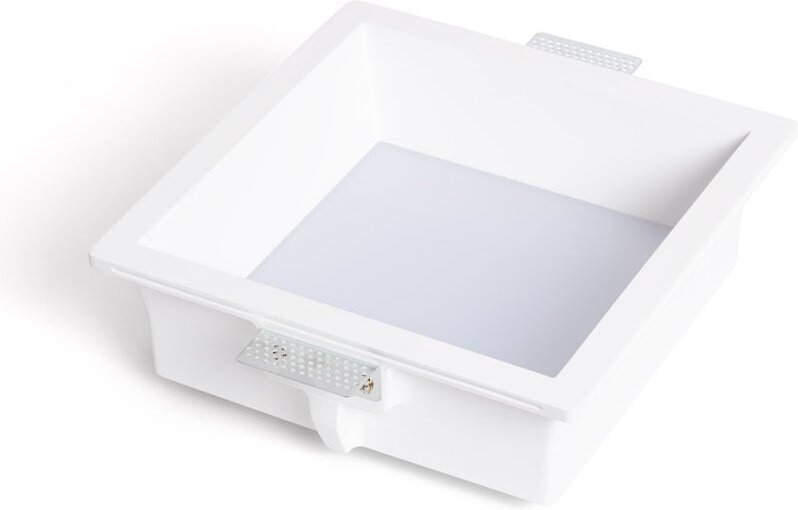 Efectoled - Downlight Einbaustrahler-Ring für Putz- oder Plattendeckeneinbau Eckig 18W Schnitt 283x283mm UGR17 2700K War...