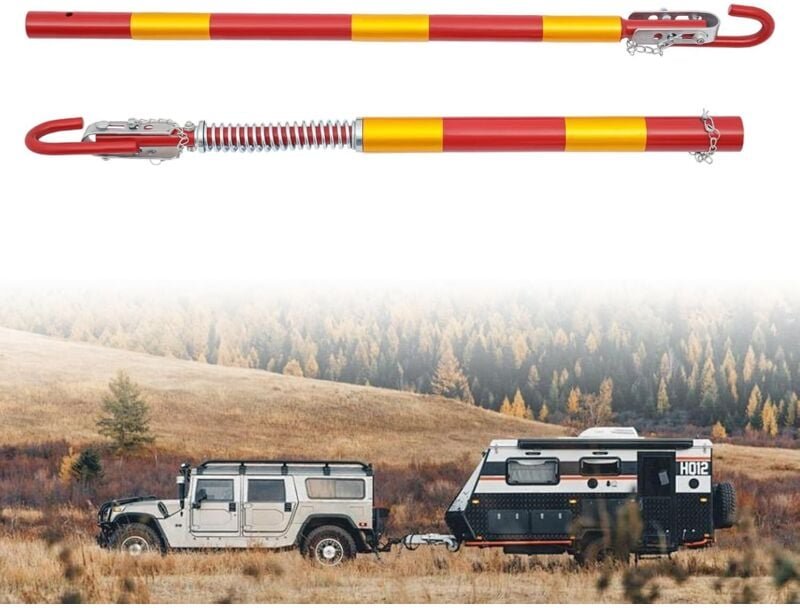 Abschleppstange für Pkw - abschleppstangen 3T mit Anhängerkupplung, Zugentlastungsfeder und Dämpfung - Pannenhilfe