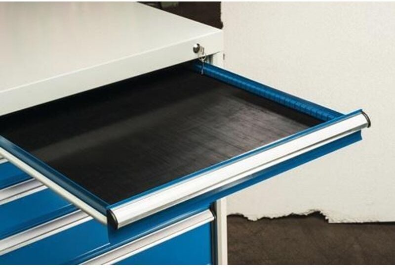 Lutz Blades - Schubladengummieinlage schwarz für Schrankbreite 572 mm für Schubladen h 50 - 175 mm