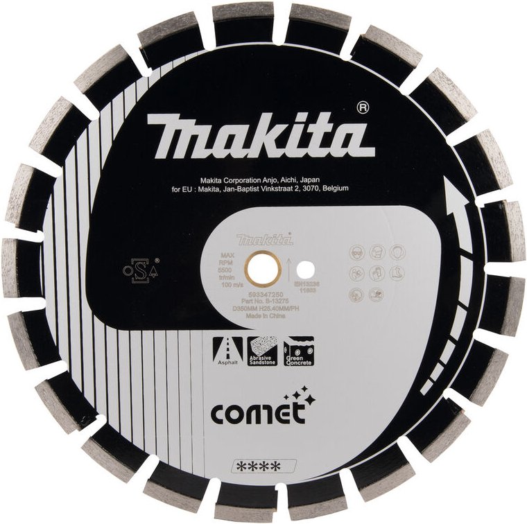 Diamanttrennscheibe Comet 350 x 25,40 x 10 mm • Comet - Makita