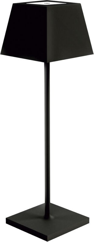 Tragbare Lampe Litta Square Ip54 Taktile Einstellung Led Smd 2.20w 200lm Cri80 3000k 45º Microusb Schwarz