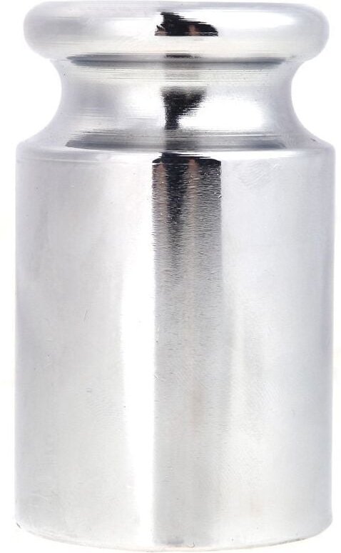 Gewicht 1000g Chromplattierung Kalibrierung Gramm-Skala Gewichtsstein fuer digital Skala Balance silberweiss