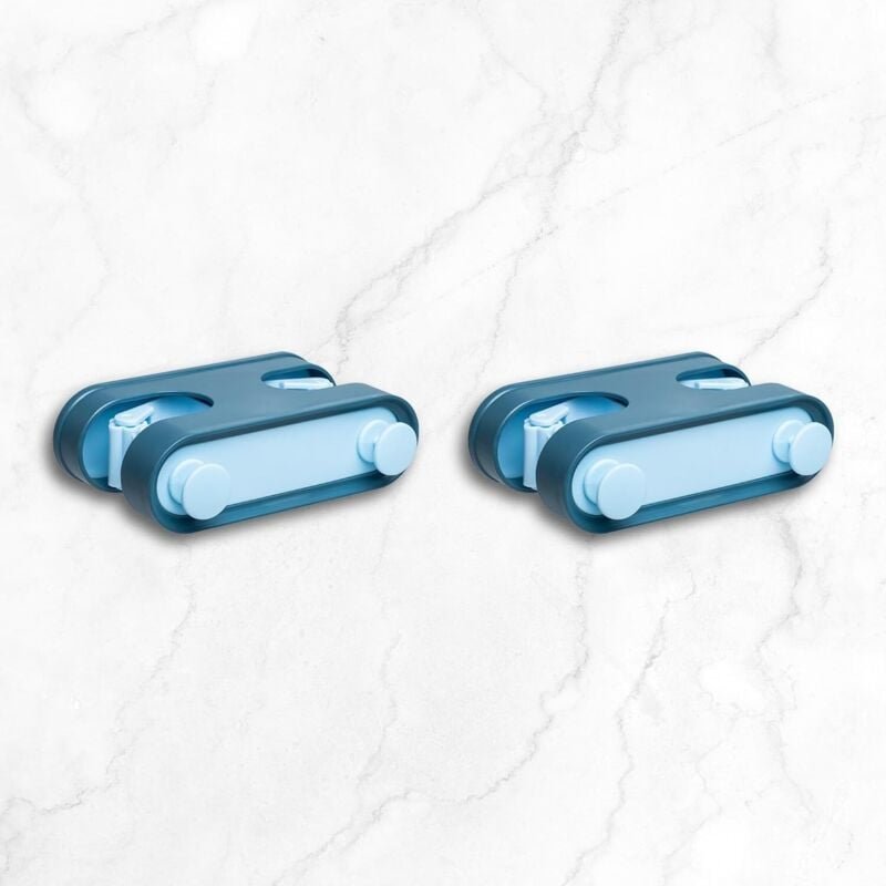 2er Set Selbstklebende Wandbürstenhalter, Wandhaken zum Kleben ohne Bohren, Wandbürstenhalter, Wohnaccessoires mit Objek...