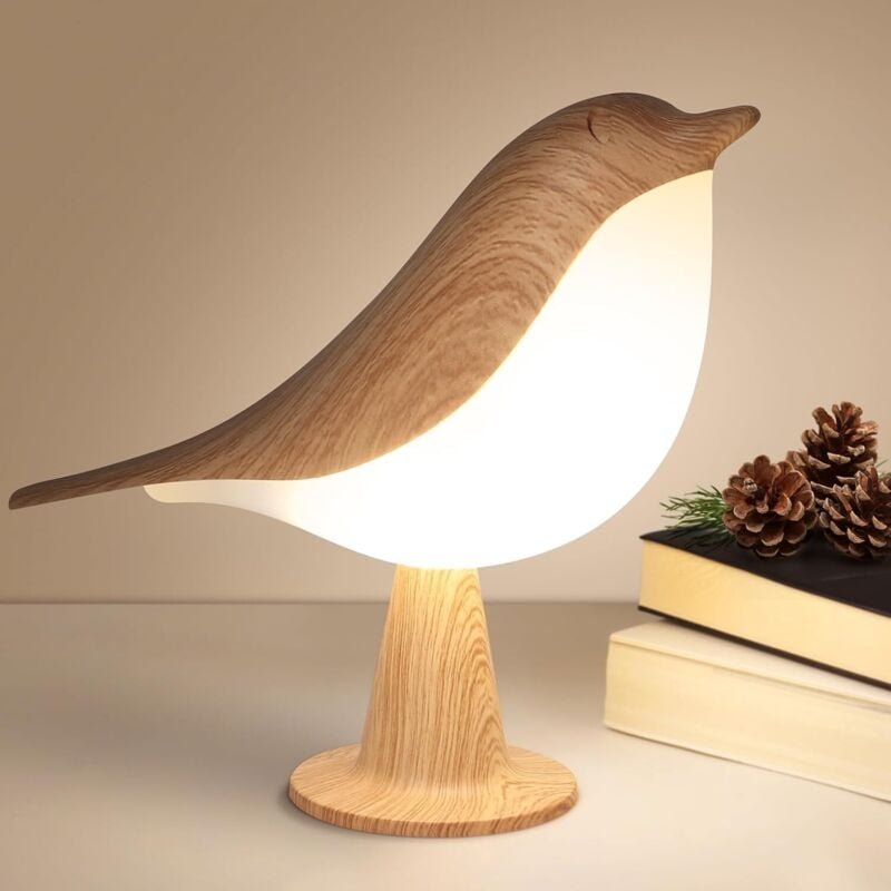 Thumbnail - Touch Nachttischlampe dimmbar, kleine kabellose Schreibtischlampe, tragbare Tischlampe, wiederaufladbar, niedlicher Voge...