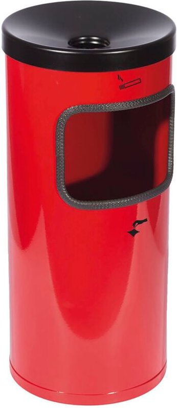 TKG - Sicherheitswandascher Ø180xH410mm rot mit Kippvorrichtung