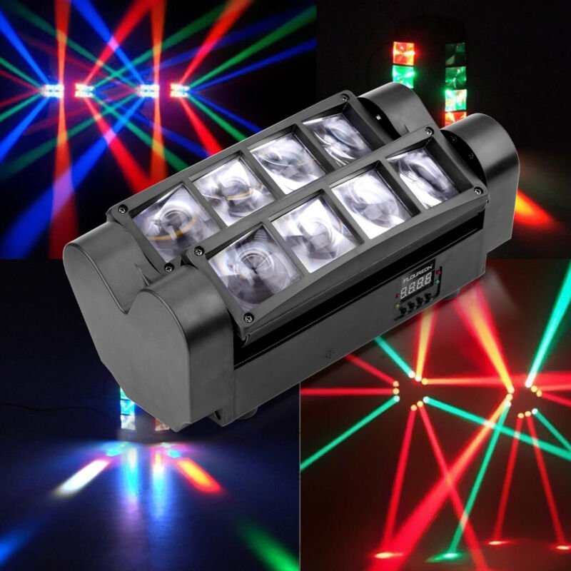 Trade Shop Traesio - Trade Shop - Mini Spider Moving Head Spot Licht Projektor dmx 512 rgb dj Disco 40W -