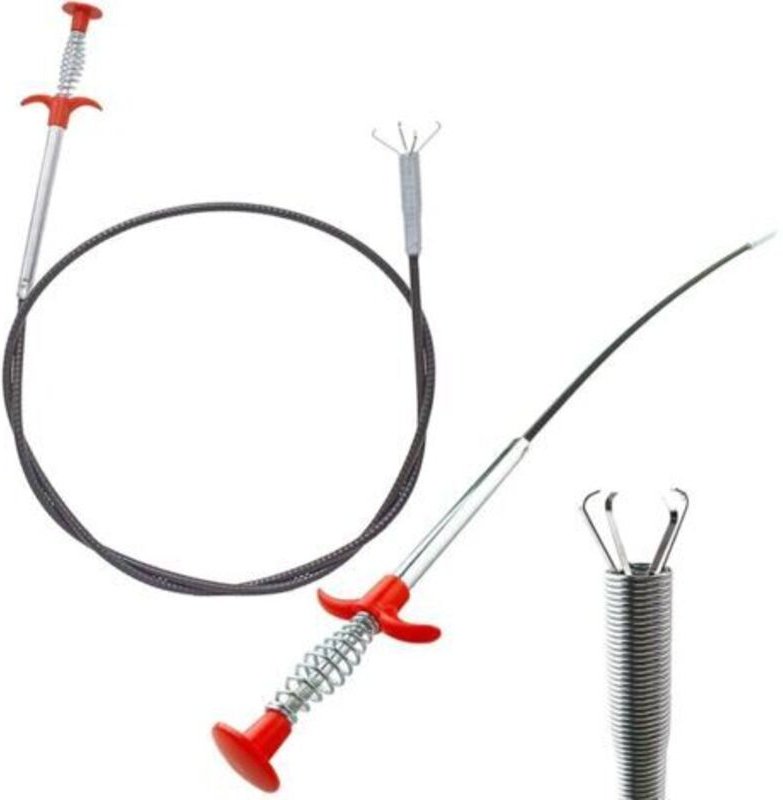 Set aus 2 flexiblen Backenklemmen für Arbeiten in engen Räumen (90 cm/200 cm)