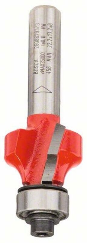 Abrundfräser 8 mm, d 22,2 mm, R1 4,75 mm, l 13,2 mm, g 55 mm