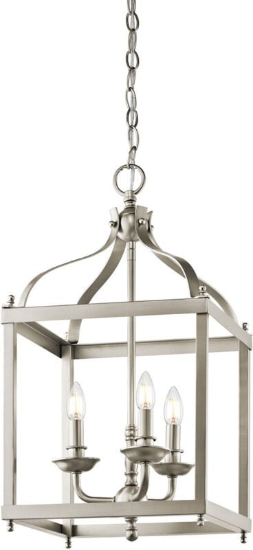 Larkin - 3 Light Medium Deckenanhänger Nickel gebürstet, E14 - Elstead