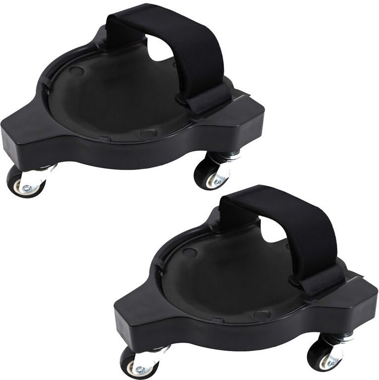 2er-Set flexible Knieschoner mit Rollen, geeignet für Garten, Baustelle, schwarz, Knieschoner