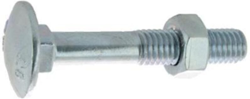 Ultima Stahl Schraube Verzinkt 8x60 mm Silber Klasse 4.8