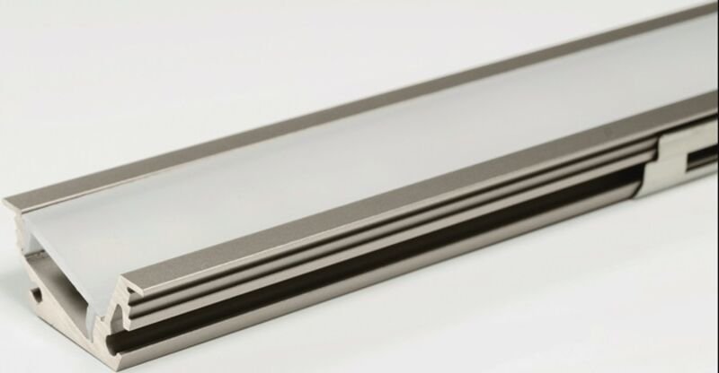 L&s - led Leuchtenprofil Venice Mini Venice Mini Nutmaß 23x11 mm Einbau Aluminium Edelstahl