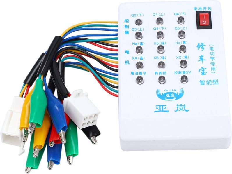Tlily - Bürstenloser Motor-Controller-Tester 24V/36V/48V/60V/72V Elektroauto E-Bike Roller Hall-Testgerät