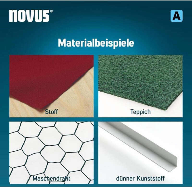 Novus - 800 Stück Feindrahtklammern a Typ 53 6 mm hart verzinkter Stahdraht