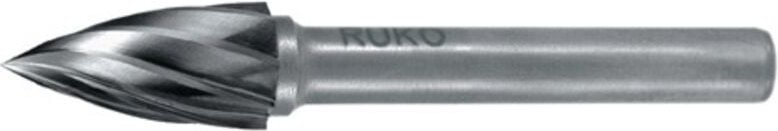 Hartmetall-Frässtift spg ø 6 mm Kopflänge 18 mm Schaft-Ø 6 mm Verzahnung Alu - 116025A - Ruko