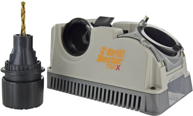 Tivoly • Drill Doctor DD750 XP Bohrerschärfer Ø 2,5 bis 19 mm Schärfen 118° bis 135° konischer Freiraum und Kreuzpunkt –...