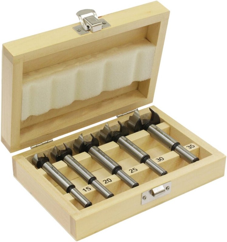 D-47363 Forstnerbohrer Set 15 - 35 mm 5 tlg. Rundschaft für Holz - Makita