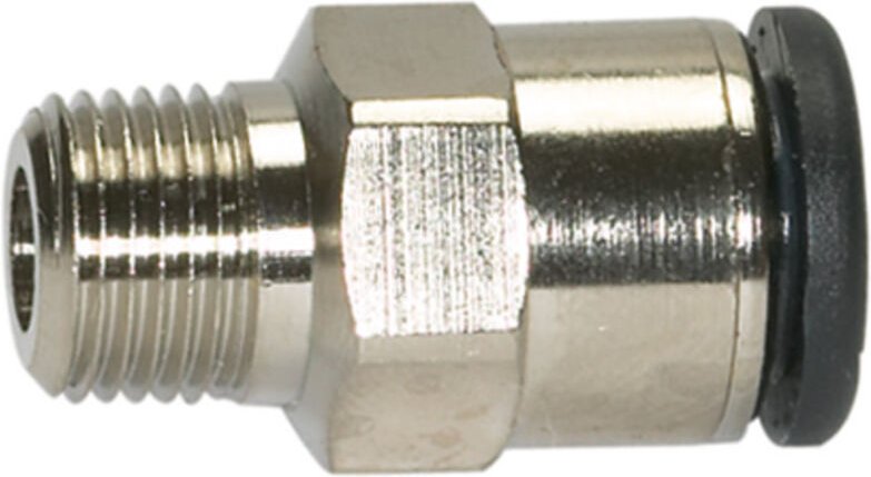 Riegler - Gerade Steckverschraubung »click-clock«, r 1/8 a., Schlauch-Ø 8