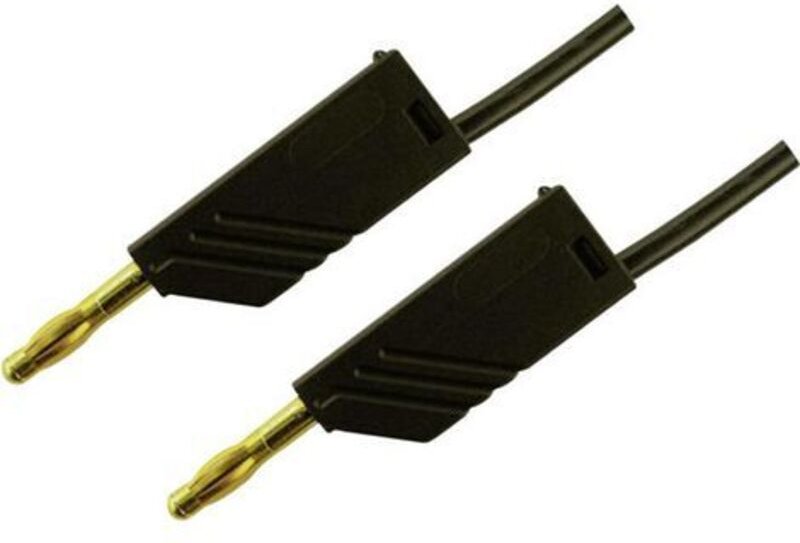 SKS Hirschmann MLN 200/2,5 SW Messleitung Lamellenstecker 4 mm Lamellenstecker 4 mm 2.00 m Schwarz 1