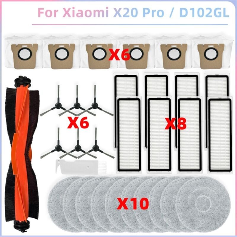 Für Roboterstaubsauger X20 pro Reinigerteile Seitenbürste