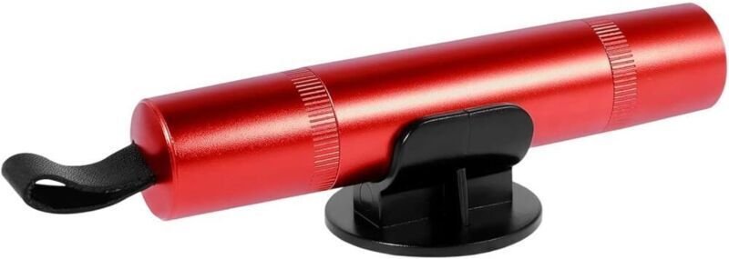 Scheibenbrecher und Sicherheitsgurtschneider, 2-in-1 Kompakt- und tragbarer Autoscheibenbrecherhammer mit zwei Klebehalt...