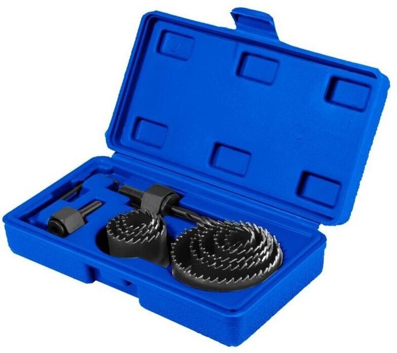 WADFOW 11-teiliges Lochsägen-Set mit Zubehör – inkl. 2 Dorne und Sechskantschlüssel