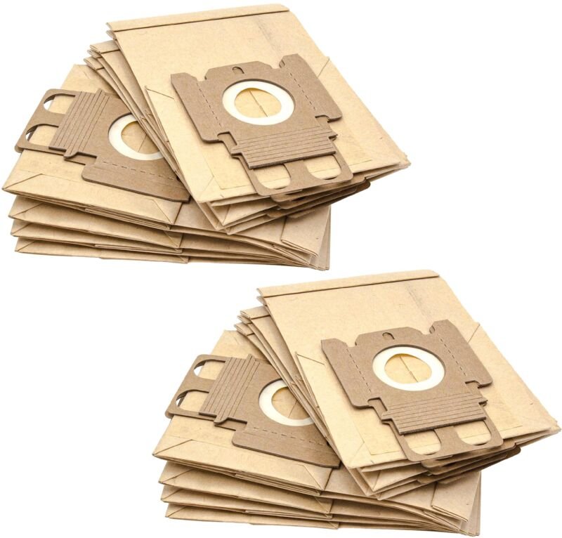 20x Staubsaugerbeutel kompatibel mit Miele Cat & Dog Mini 1500 Staubsauger - Papier, Typ k, 21cm x 13,2cm, Sandfarben - ...